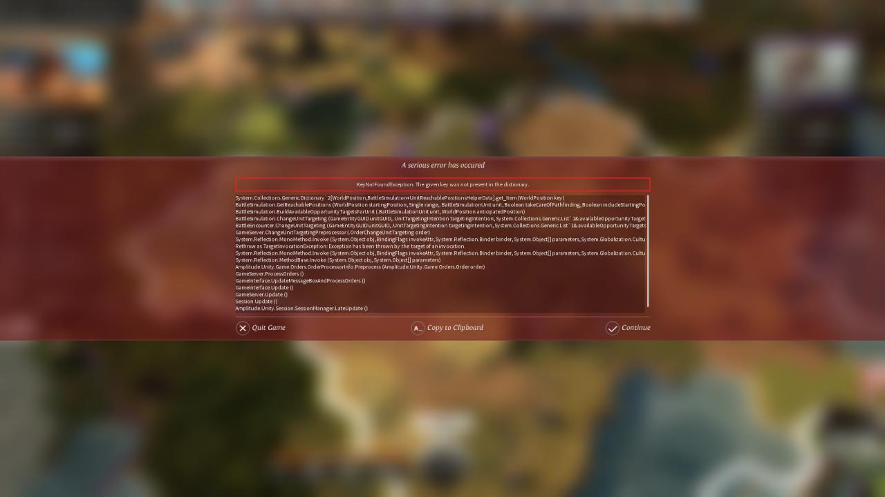 Battle Map ACCESSING Issues - Endless Legend