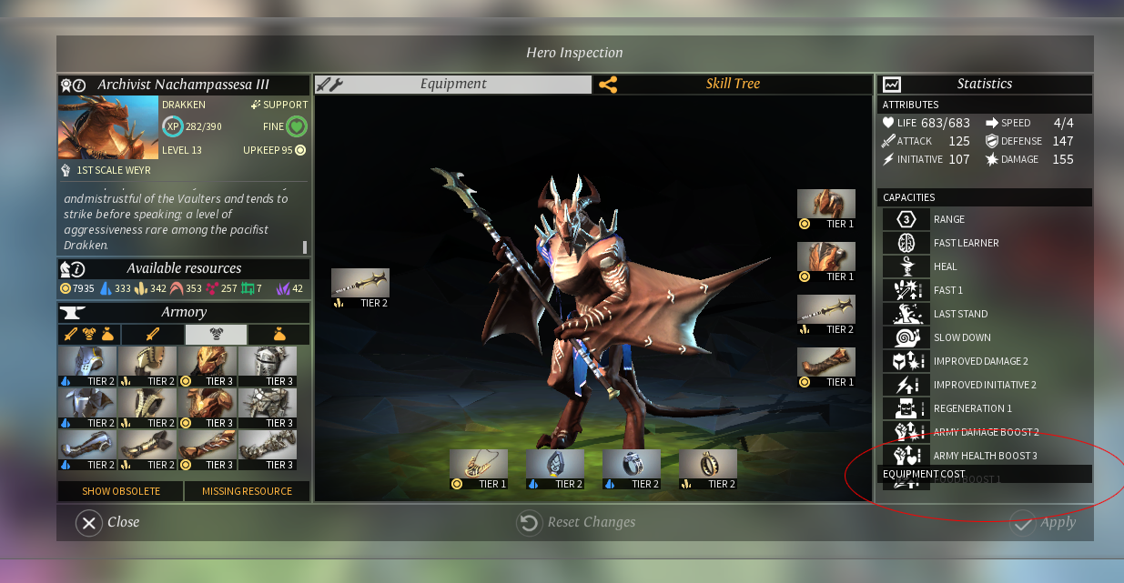 Hero screen ui bug - Endless Legend