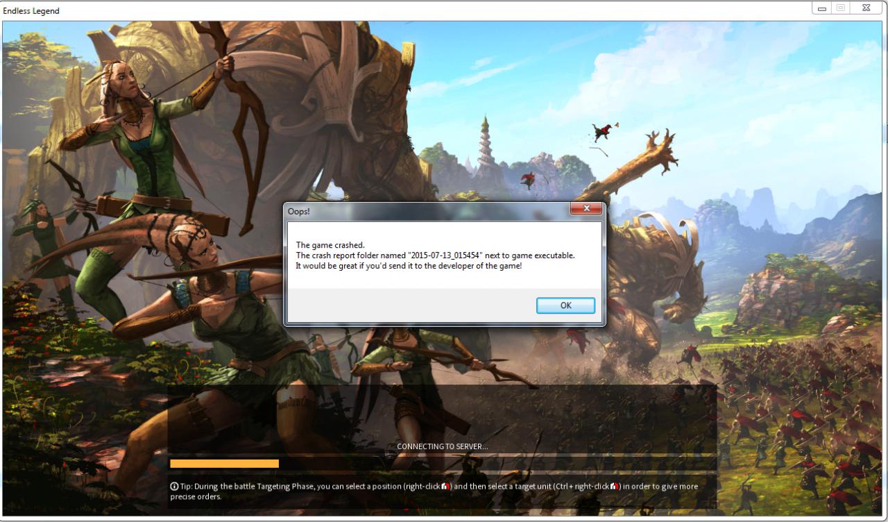 Crash at game creation - Endless Legend