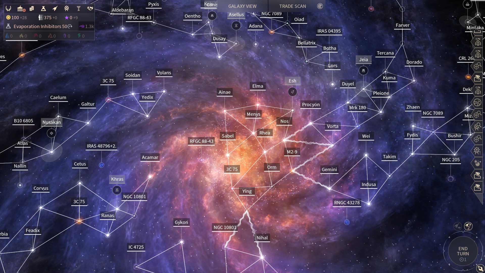 Isolated constellations Endless Space 2