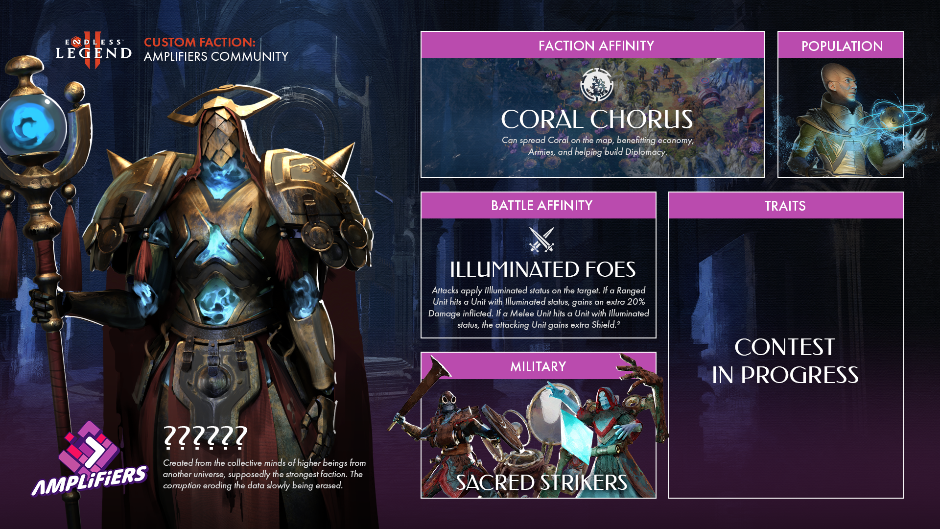 Amplifiers' Custom Faction #6 - Traits - Endless Legend 2