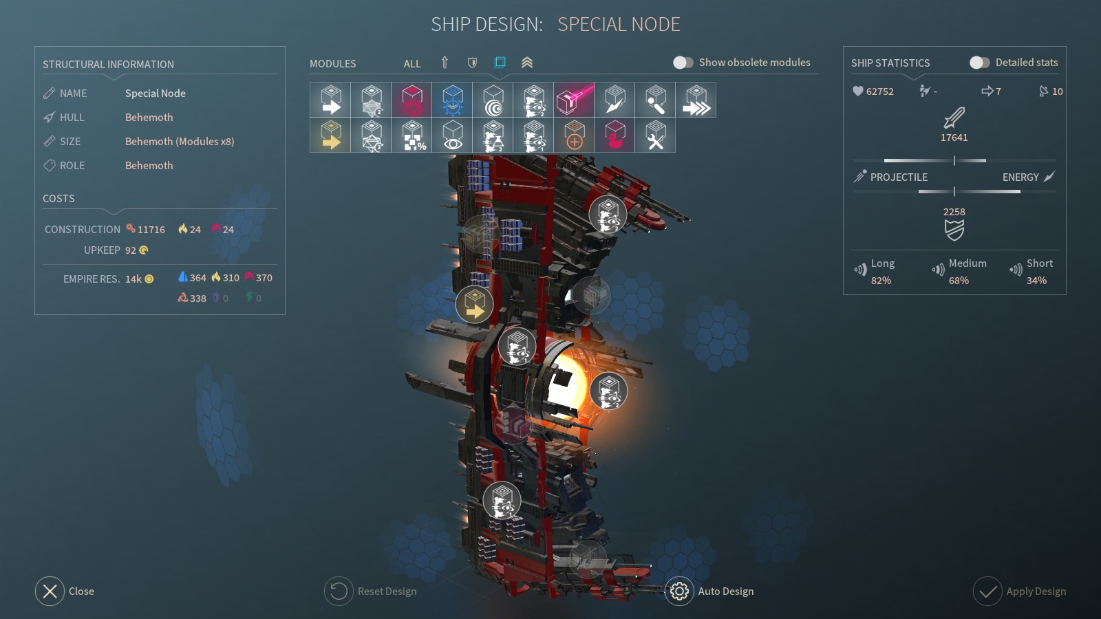 Behemoths: economic, special nodes and mining - Endless Space 2