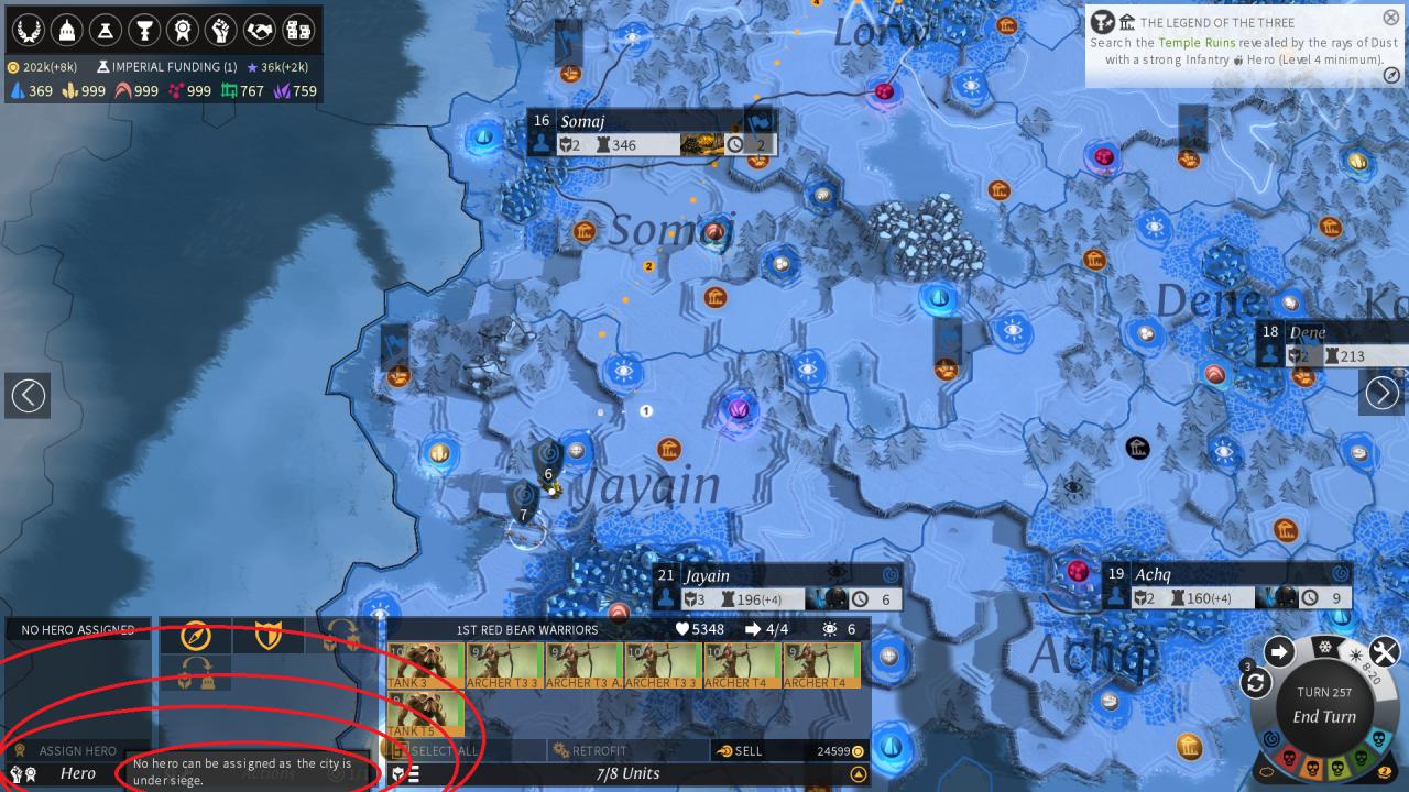 Couldn't assign hero to an army for a strange reason - Endless Legend