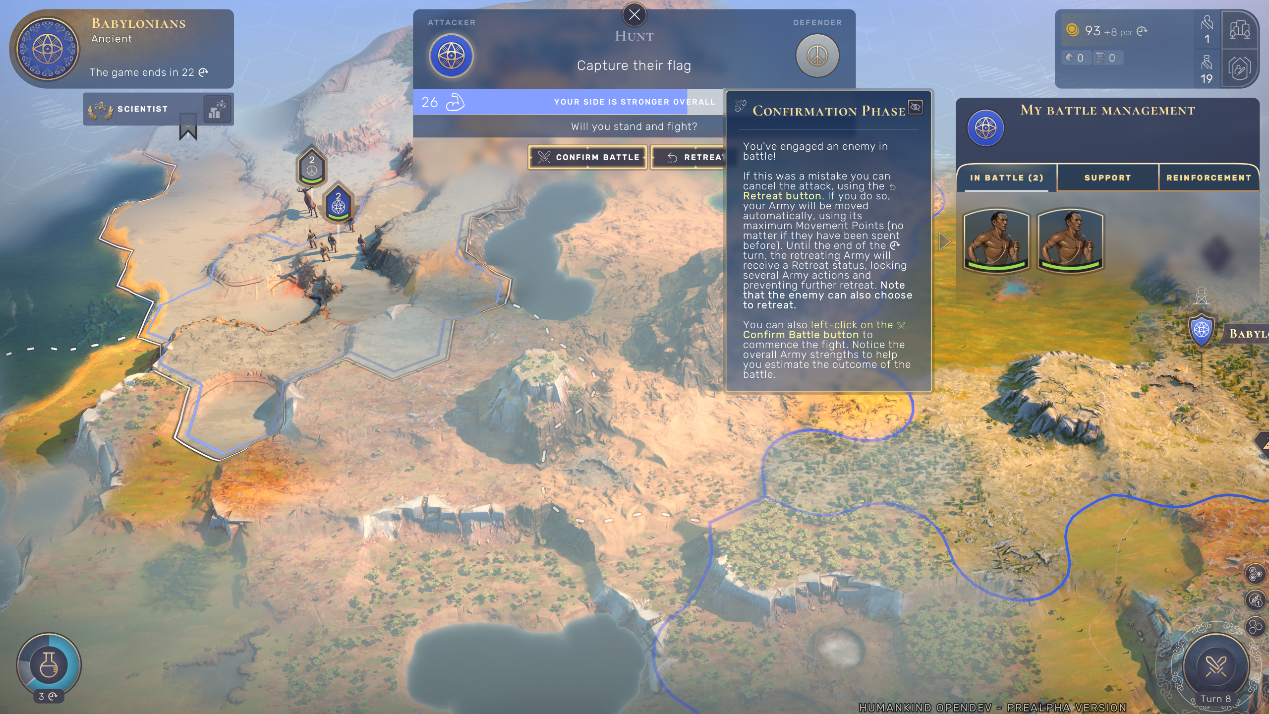 Humankind Ui Issues with tutorial dialogs covering important UI elements - Humankind