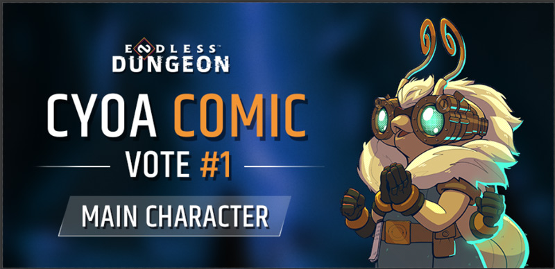 Community Comic Vote 01 - Main Character - Endless Dungeon